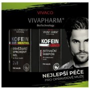 Vivapharm KOFEÍN & MENTHOL darčeková kazeta pánska 400 ml