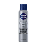 NIVEA for Men Silver Protect, sprej antiperspirant s antibakteriálnymi iónmi striebra 150ml