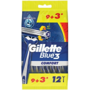 Gillette Blue3 jednorázový holiaci strojček Comfort 12 ks