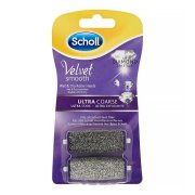 Scholl Velvet Smooth náhradné hlavice s diamantovými kryštálikmi Ultra drsné 2ks