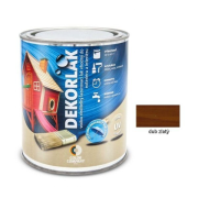 DEKORLAK Vodouriediteľný lazúrovací lak na dekoráciu a ochranu dreva, dub zlatý 0,7l
