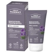 Green Pharmacy Well-Aging, nočný krém na tvár "Bakuchiol + Postbiotiká" 50 ml