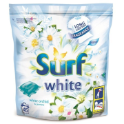 SURF Orchid & Jasmine White, pracie kapsuly na biele a stálo farebné prádlo 45 ks