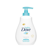 DOVE Baby Umývací gél na celé telo a vlásky, 400 ml