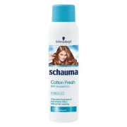 Schauma Cotton Fresh Suchý šampón pre normálne až rýchlo sa mastiace vlasy, s výťažkom z bavlny