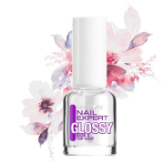 MISS SPORTY Nail Expert Gel Glossy Base & Top Coat, 2v1 vrchný a podkladový lak 001 Clear, 8ml