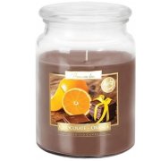 Bispol Čokoláda-Pomaranč Maxi sviečka v skle s viečkom 500 g