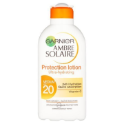 Garnier Ambre Solaire Opaľovacie mlieko, OF 20, 200 ml