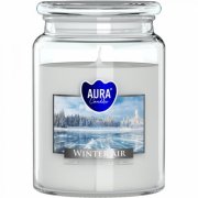 Bispol Zimný vzduch Maxi sviečka v skle s viečkom 500 g