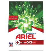 ARIEL AquaPuder + Ultra OXI Effect, prací prášok 38 praní