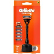 Gillette Fusion5 strojček + 5 náhradných hlavíc + stojan