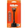 Gillette Fusion5 strojček + 5 náhradných hlavíc + stojan