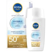 Nivea Sun Invisible Daily Fluid SPF 50+ pleťový krém na opaľovanie 40 ml