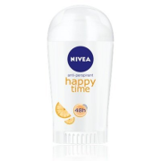 NIVEA Deodorant Happy Time, tuhý deostick s výťažkami z bambusu a vôňou pomarančových kvetov 40ml