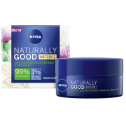 NIVEA Naturally Good nočný krém proti vráskam 50 ml