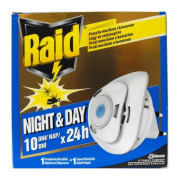 Raid Night and Day Proti muchám a komárom pre deň aj noc - 1 odparovač