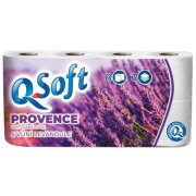 Q Soft toaletný papier s vôňou levandule 3-vrstvový 8 ks