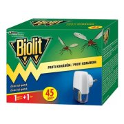 BIOLIT elektrický odparovač proti komárom strojček + náplň 45 nocí, 27ml