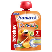 SUNÁREK Do ručičky broskyňa, Ovocný príkrm 90g