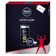 NIVEA Men Active Clean, Pánska darčeková kazeta univerzálna starostlivosť pre mužov