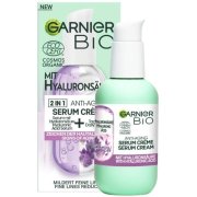 GARNIER BIO Krémové pleťové sérum proti vráskam 2v1 s kyselinou hyalurónovou, 50 ml