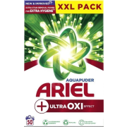 ARIEL AquaPuder Ultra OXI Extra Hygiene prací prášok 3,25 kg = 50 PD