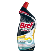 BREF Colour Indicator 10 x Effect Power Gel Anti Rust Citrus, tekutý wc čistič na hrdzu a škvrny s