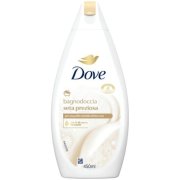 Dove Nourishing Silk sprchový gél a pena do kúpeľa 450 ml