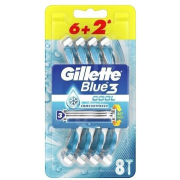 Gillette Blue3 Cool jednorazové holiace strojčeky pre mužov 8  ks