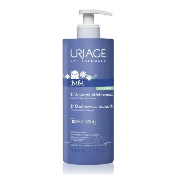 Uriage Bébé 1st Oleothermal Liniment jemný čistiaci krém pre deti na oblasť plienok 500 ml