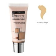 Maybelline Affinitone hydratačný make-up, 14 creamy beige 30ml