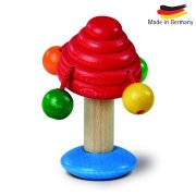 Walter Babyspass Klapper-Pilz, drevená hrkálka v tvare huby 61246, 1 ks