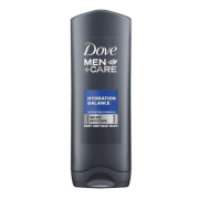 Dove Men+Care Hydration Balance, Sprchový gél na telo a vlasy pre mužov 250 ml