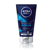 Nivea Men Aqua Gel na vlasy s mokrým efektom, stupeň tuženia č. 6 - mega strong, 150ml