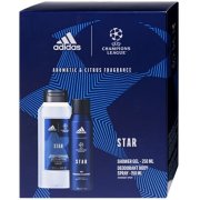 Adidas UEFA Star sprchový gél 250 ml + deo sprej 150 ml