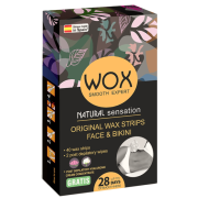 WOX originálne voskové pásiky na tvár a oblasť bikín 40+2 + darček 30 ml
