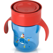 Philips AVENT hrnček prvý dospelácky s držadlami 360° chlapec, 260 ml