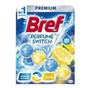 Bref Perfume Switch Marine & Citrus, tuhý wc blok s vôňou citrusov a mora 50g
