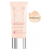 Bourjois City Radiance 001 Rose Ivory, ochranný make-up proti UV žiareniu a znečistenému prostrediu