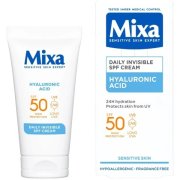 Mixa Denný pleťový krém Invisible Hyaluronic Acid SPF 50, 50 ml
