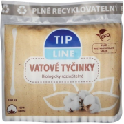 Tip Line vatové tyčinky biologicky rozložiteľné 160 ks