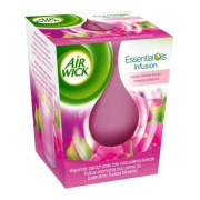 AIR WICK Essential Oil Infusion Pink Sweet Pea, sviečka Ružové kvety 105g