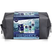 Nivea Men Fresh Kick, pánska darčeková sada kozmetickou taškou 1 ks