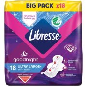 Libresse goodnight Ultra Large+ hygienické vložky 18 ks