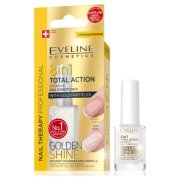 EVELINE Total Action 8 v 1 Golden Shine lak na nechty 12 ml