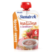 SUNÁREK Kašička s cereáliami,  kašička s cereáliami banan jahoda 120g