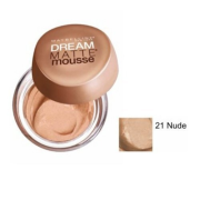 Maybelline Dream Matte Mousse make-up pre prirodzený a matný vzhľad 21 nude