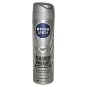 NIVEA for Men Silver Protect, antiperspirant s antibakteriálnymi iónmi stirebra 150ml