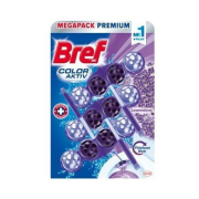 Bref Color Aktiv Lavender tuhý WC blok 3x50 g