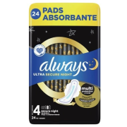 Always Ultra Duo hygienické vložky Secure Night 24 ks